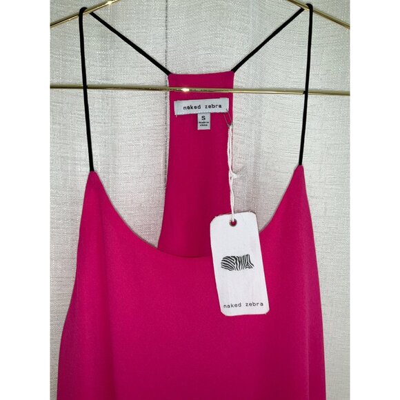 Naked Zebra Pink Camisole Blouse NEW size SMALL - Picture 3 of 3